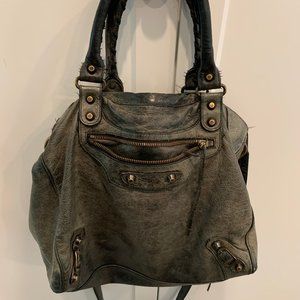 Authentic Balenciaga Motorcross Bag